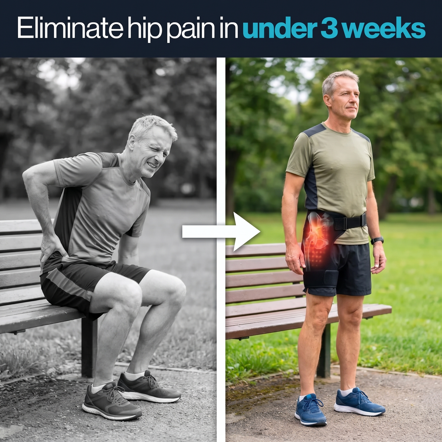 4-in-1 Hip Therapy Belt — Recovery for Runners
